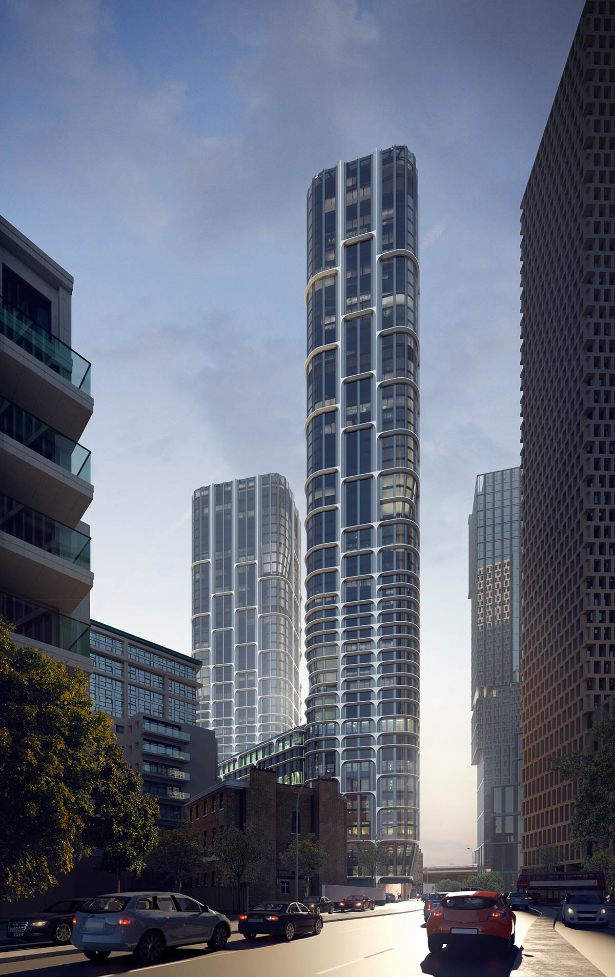 Zaha Hadid Architects releases plans for its first major mixed-use project for Vauxhall Cross Island