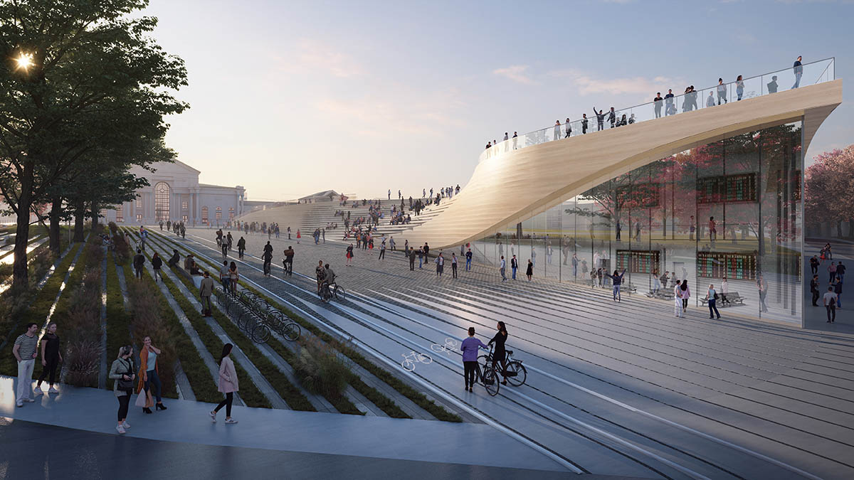 Zaha Hadid Architects to renovate Vilnius Railway Station prioritizing pedestrians and cyclists 