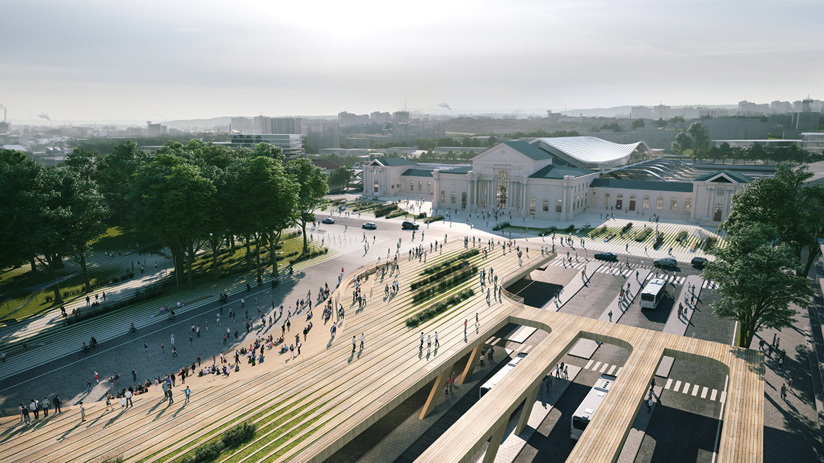 Zaha Hadid Architects to renovate Vilnius Railway Station prioritizing pedestrians and cyclists 
