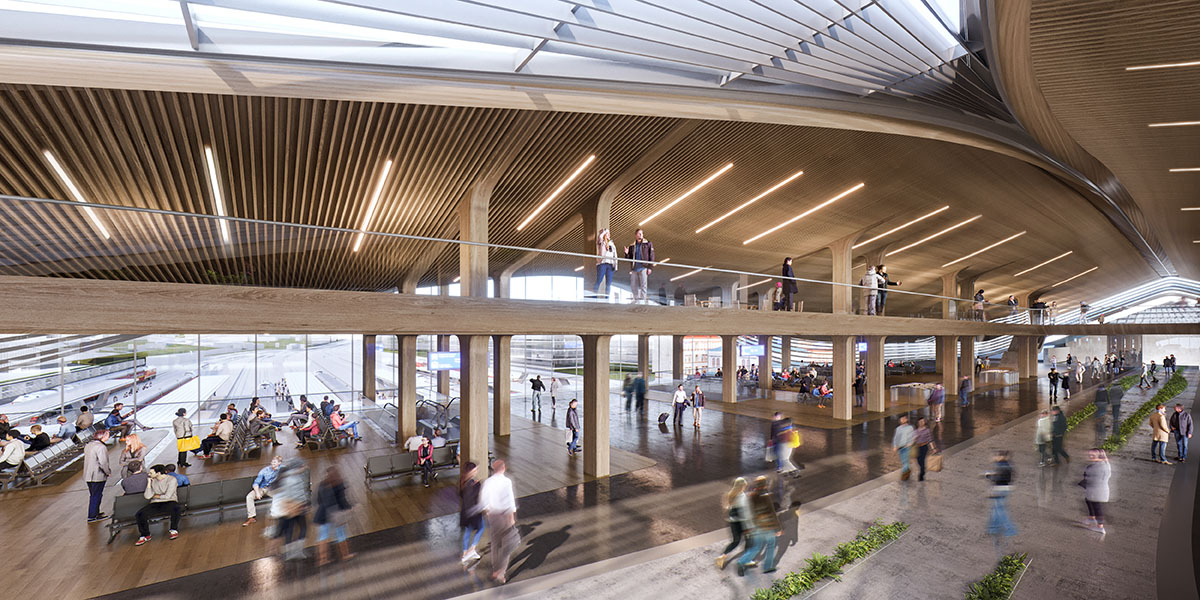 Zaha Hadid Architects to renovate Vilnius Railway Station prioritizing pedestrians and cyclists 