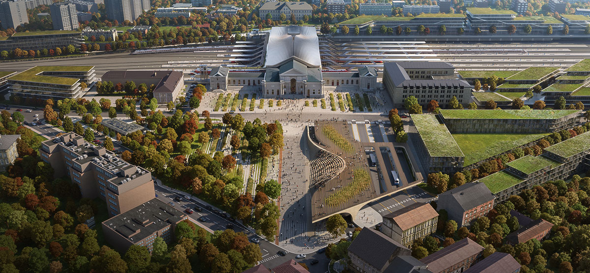 Zaha Hadid Architects to renovate Vilnius Railway Station prioritizing pedestrians and cyclists 
