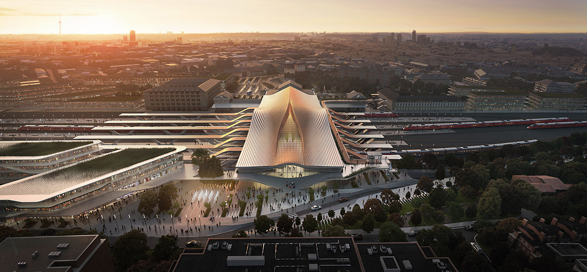 Zaha Hadid Architects to renovate Vilnius Railway Station prioritizing pedestrians and cyclists 
