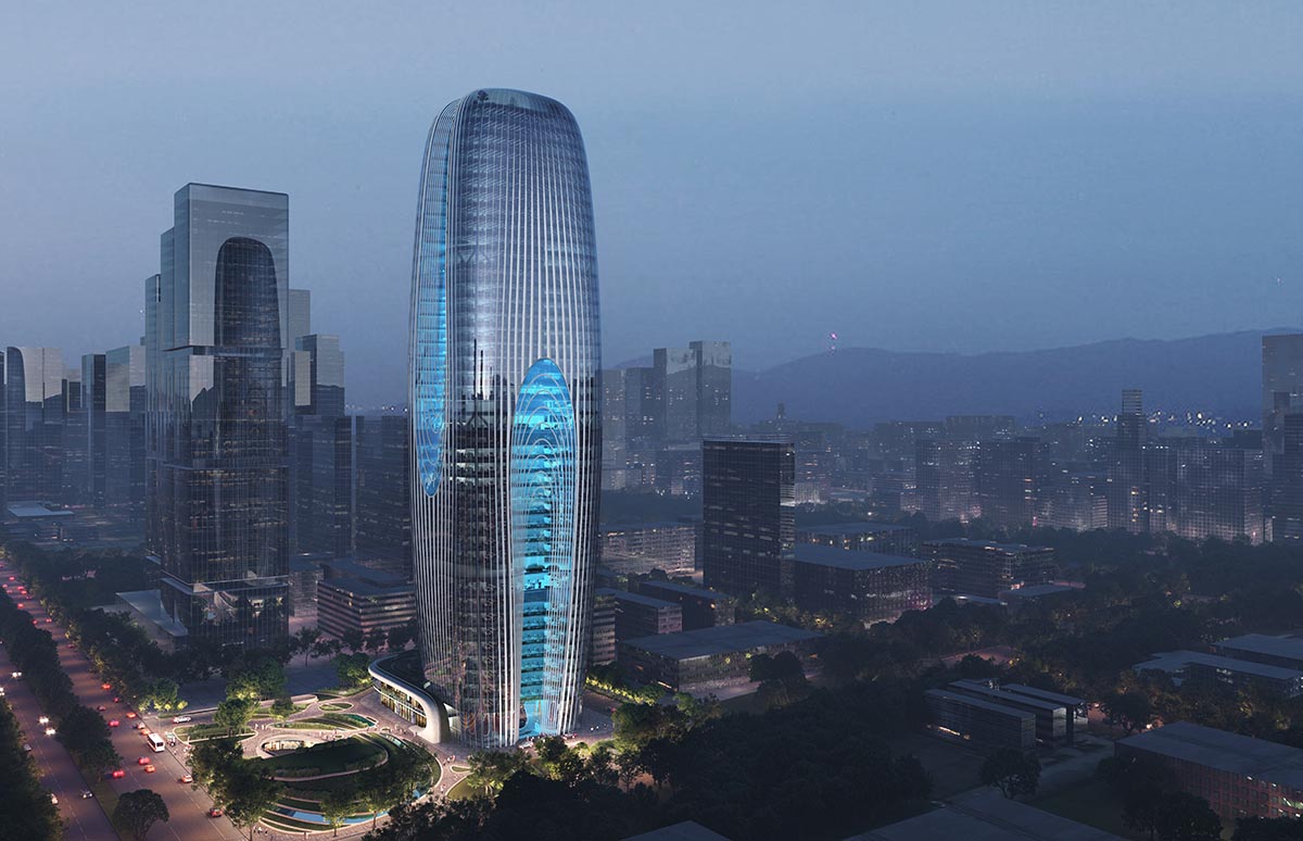 Zaha Hadid Architects reveals Daxia Tower drawing 
