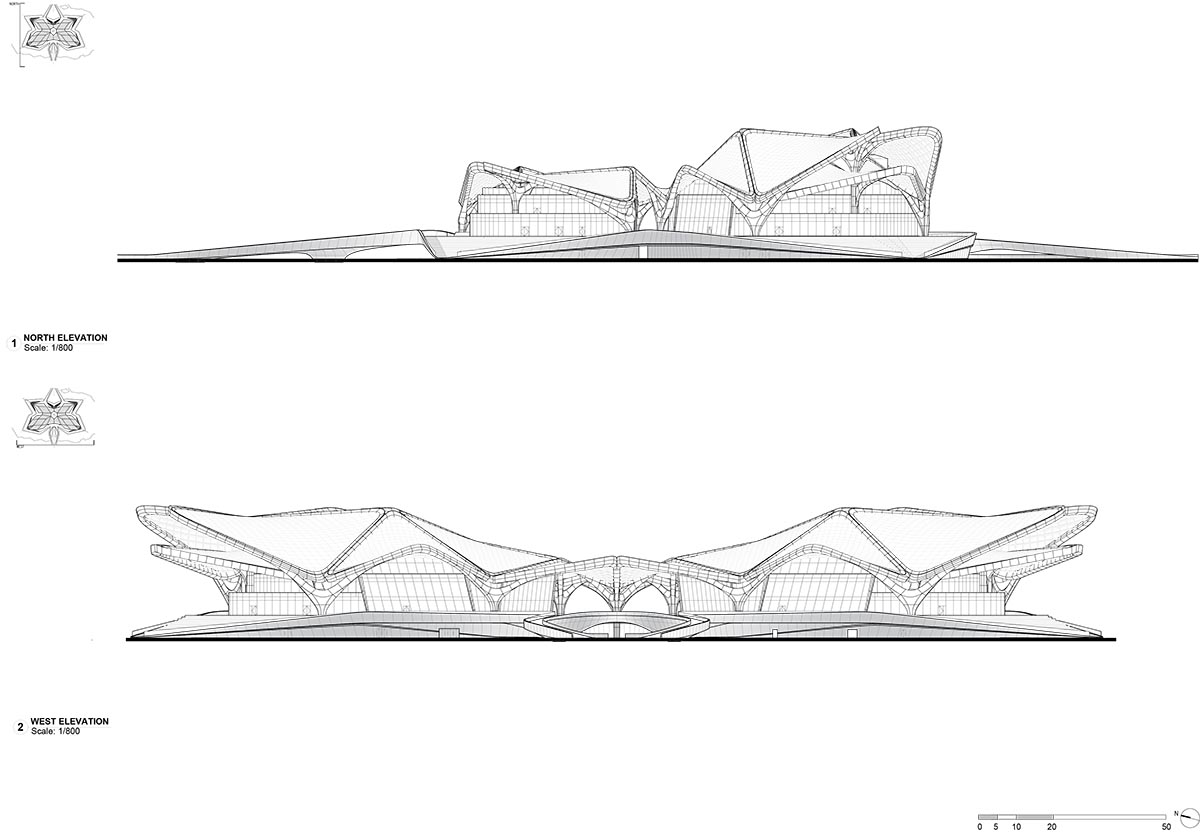 Zaha Hadid Architects completes Zhuhai Jinwan Civic Art Centre in China