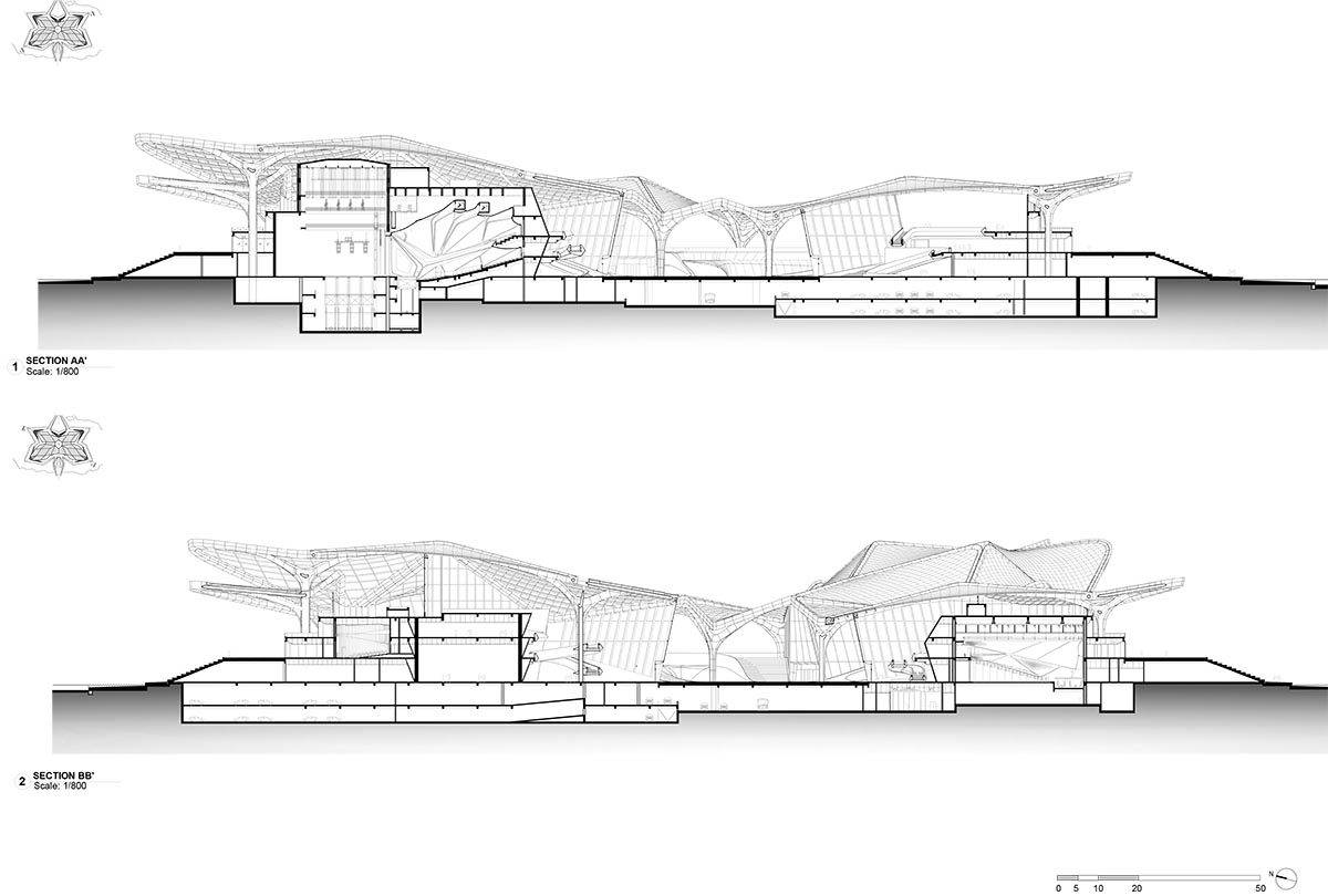 Zaha Hadid Architects completes Zhuhai Jinwan Civic Art Centre in China