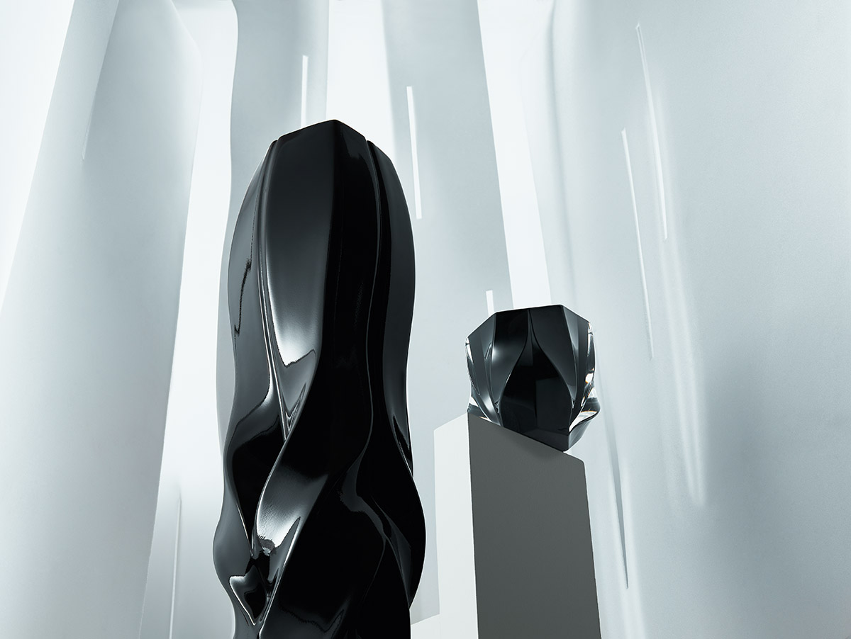 Zaha Hadid Design presents its new Pulse glass collection at Maison & Objet in Paris