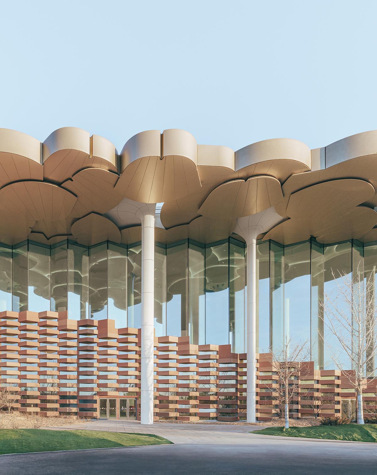 Snøhetta mimics nature under giant tree-like columns for the new Beijing City Library