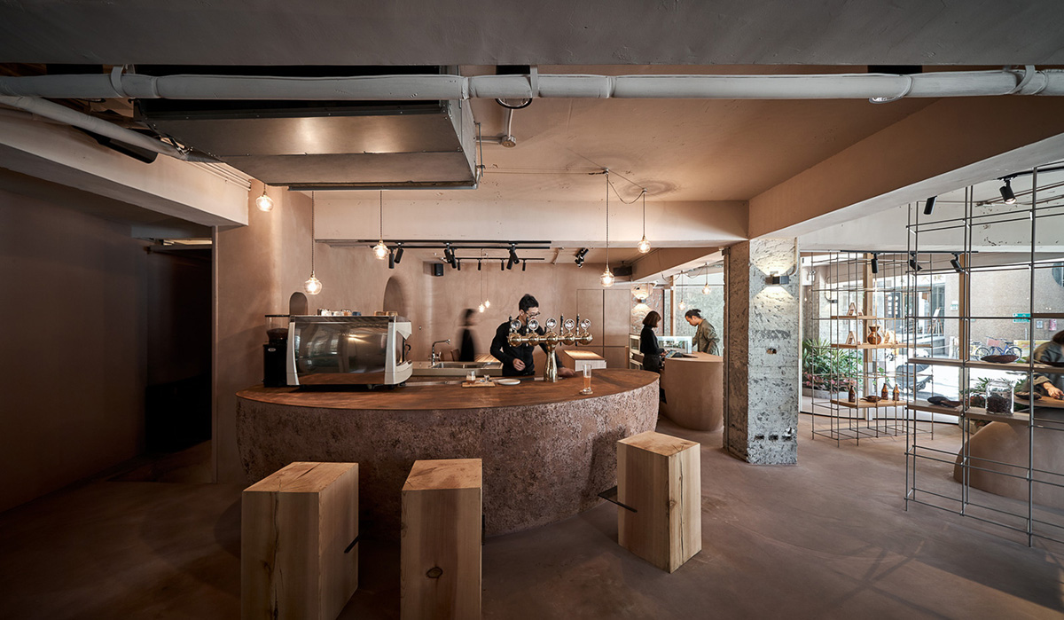 Soar Design Studio adds greenery and smooth surfaces to chocolate store offering garden-like space