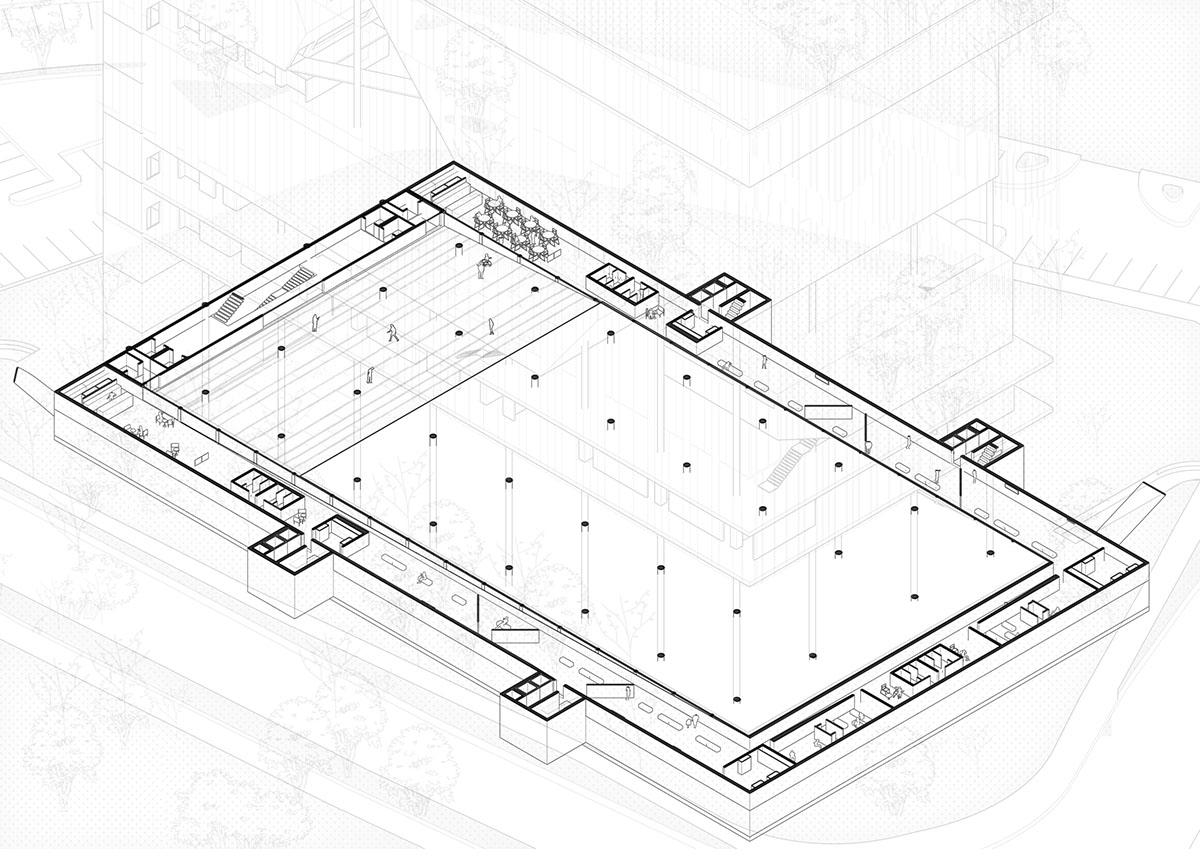 Cosmos Architecture elevates multi-functional congress center on slender columns in Banja Luka