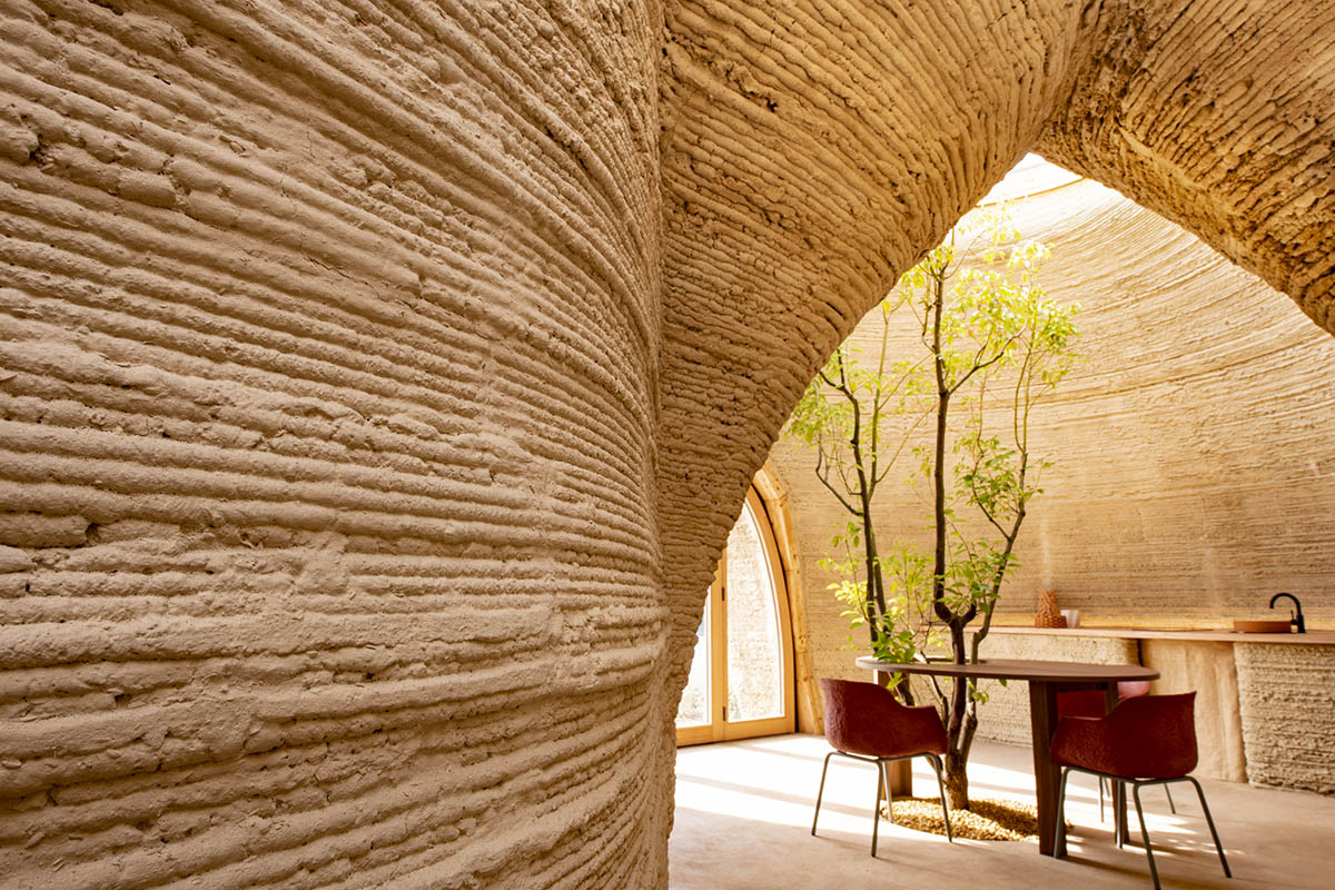 Mario Cucinella Architects and WASP built world's first 3D printed house made of local raw earth