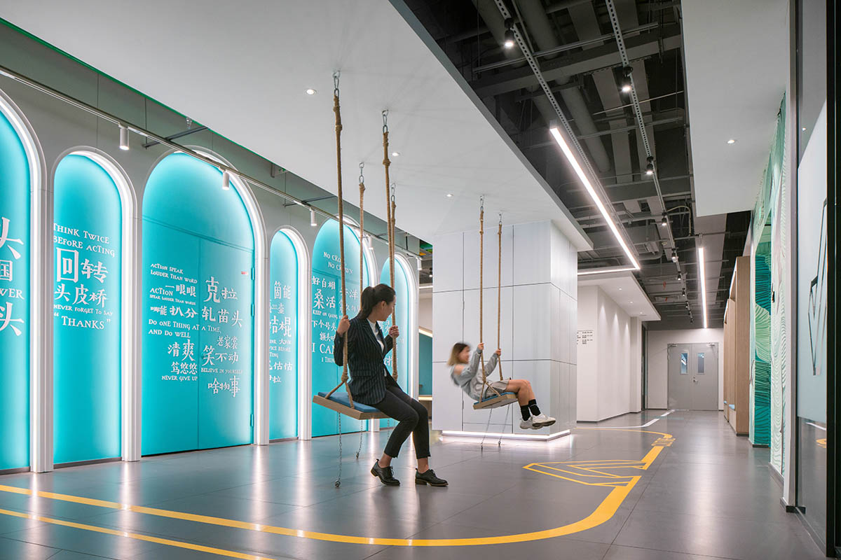 GWP Architects completes the interior of a co-working space in Shanghai