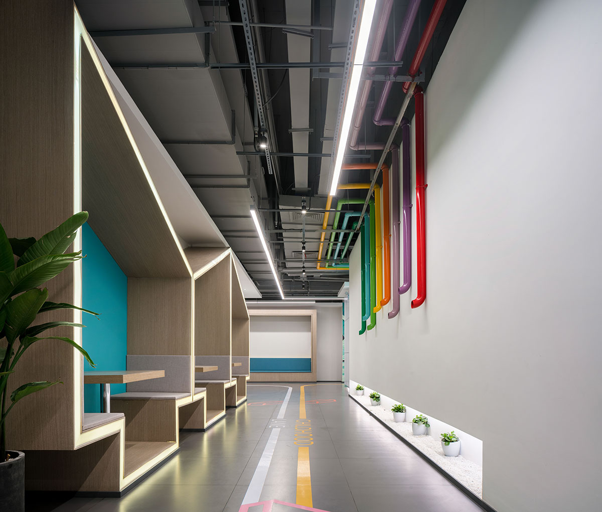 GWP Architects completes the interior of a co-working space in Shanghai