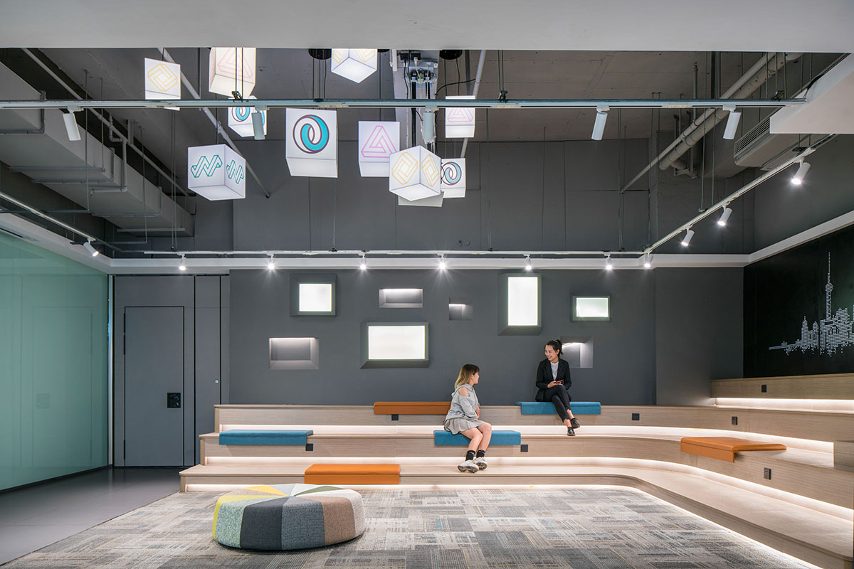 GWP Architects completes the interior of a co-working space in Shanghai