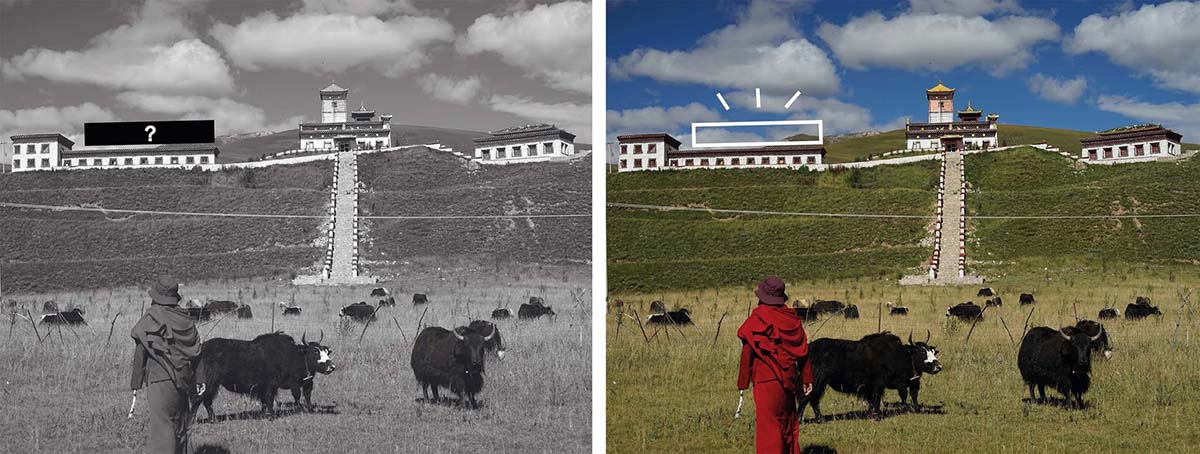 Jí Architects extends Tsenpo Museum with floating glass box overlooking snow mountains in China