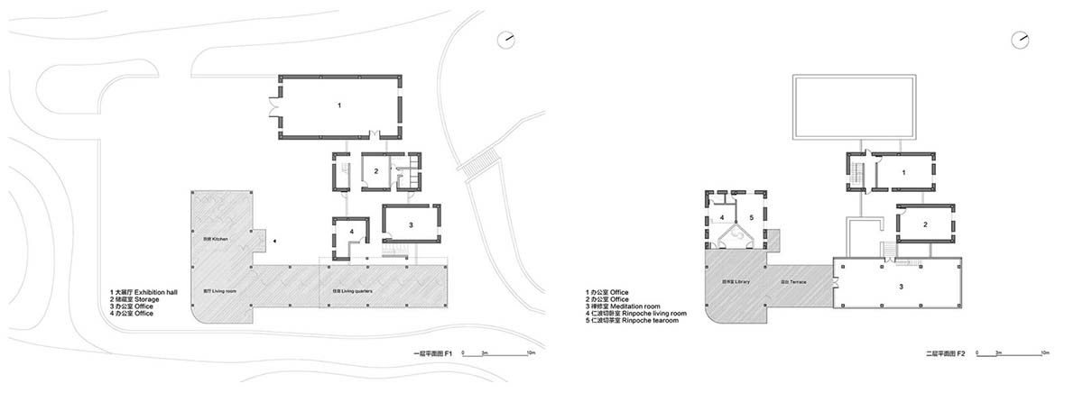 Jí Architects extends Tsenpo Museum with floating glass box overlooking snow mountains in China