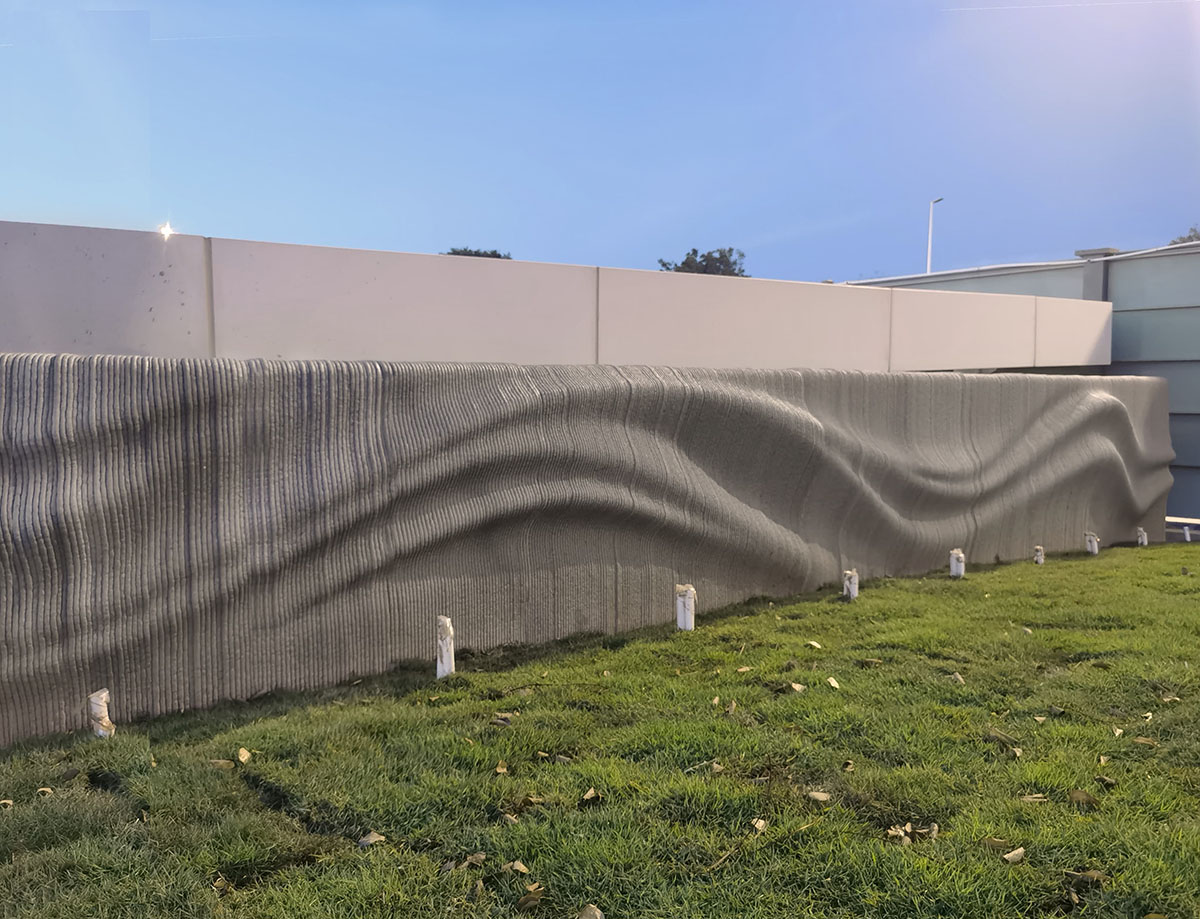 World's first 3D printed public park features 3D printed sculptures, benches, flower beds in China