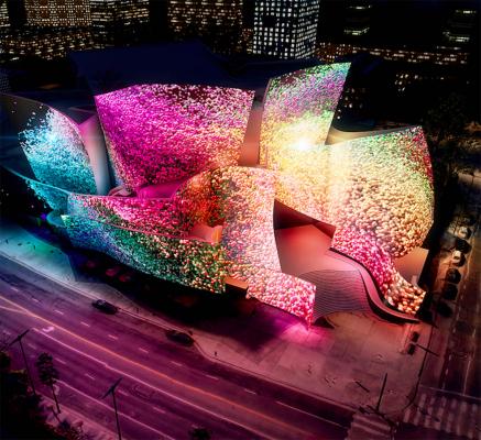 Frank Gehry's Walt Disney Concert Hall gets a psychedelic makeover