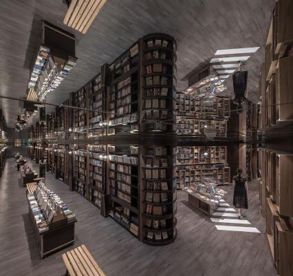 X+Living completes Zhongshuge book store made of zebra crossings and ...