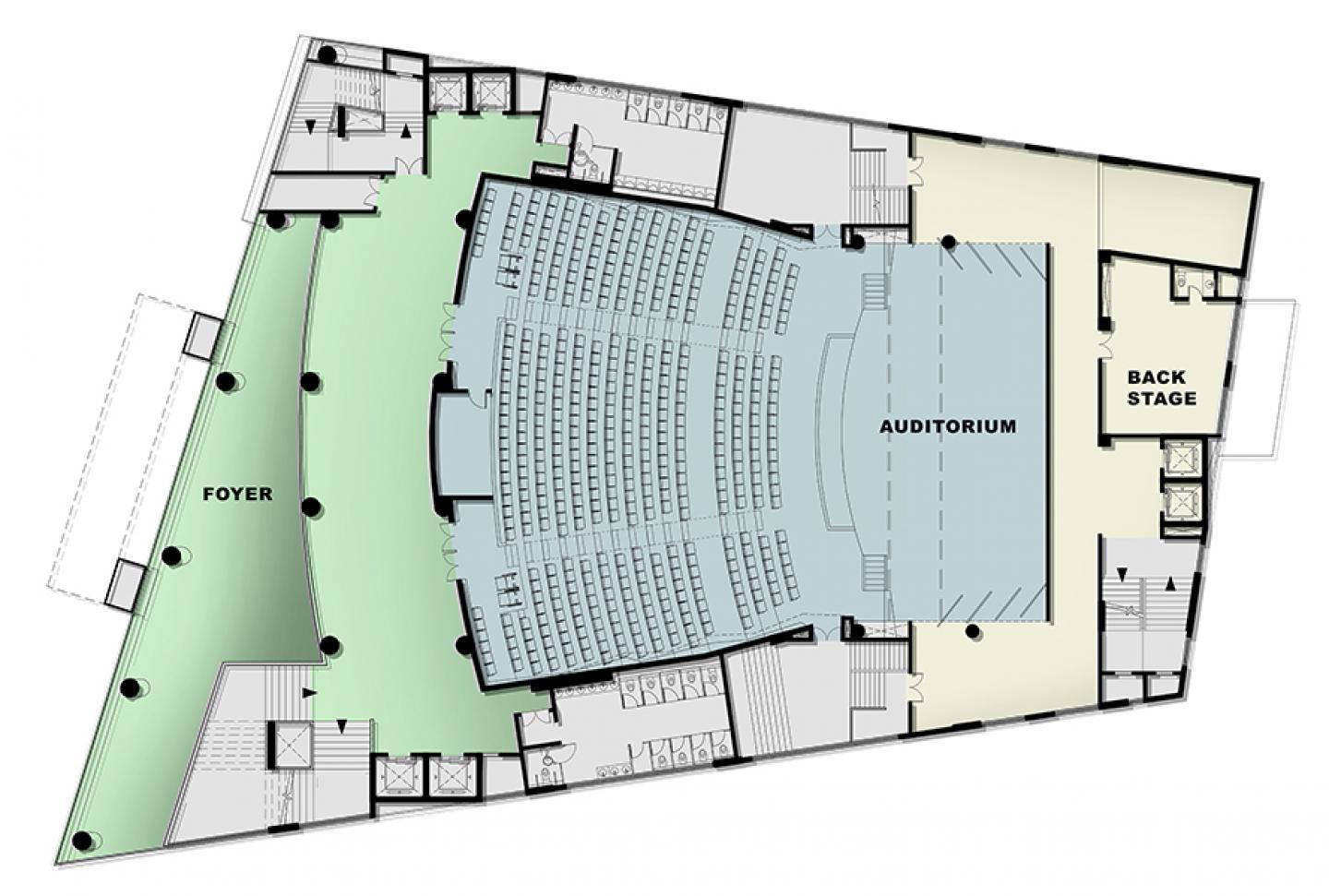 m auditorium mumbai case study