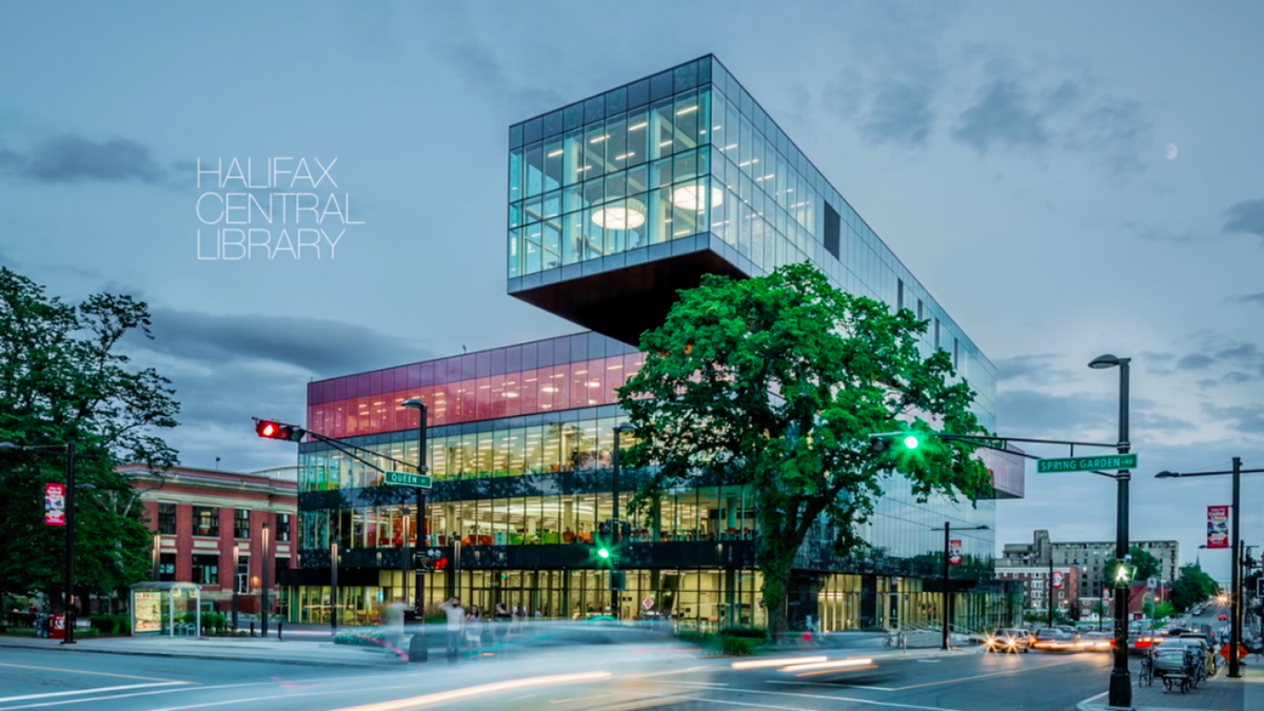 Julian Parkinson films Halifax Central Library designed by Schmidt ...